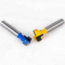 2Pcs Professional 1/4" Shank Router Bit Woodworking Keyhole Cutter 3/8"&1/2"