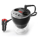Dual USB Car Charger Cigarette Lighter Bluetooth FM Transmitter Adapter w/Hammer