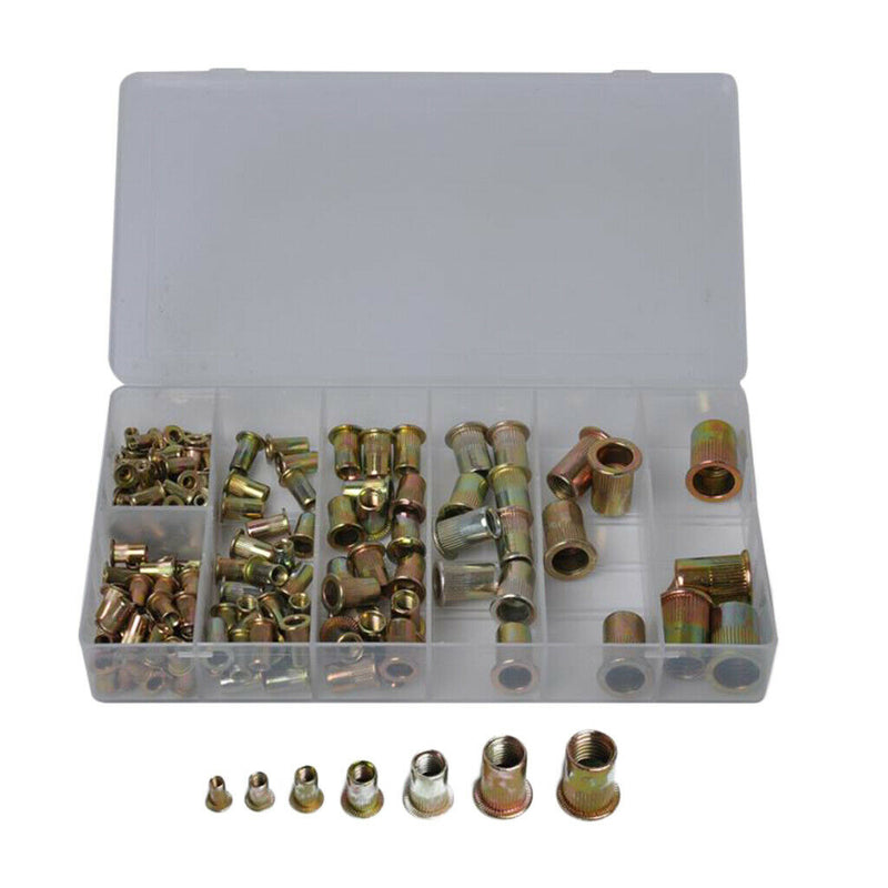 165x M3-M12 Rivnuts Blind Nutserts Threaded Rivet Nuts Carbon Steel
