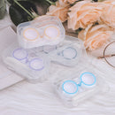 Plastic Candy Color Transparent Contact Lens Partner Case Travel Kit StoragS Hn