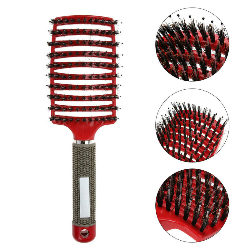 Scalp Massage Comb Bristle Curly Detangle Hair Brush Style Hairbrush Tools