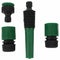4Pc Garden Car Water Hose Pipe Tap Nozzle Connector Set Fitting Adapter Hoz