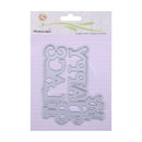 2pcs My Happy Place Cutting Dies Stencil Scrapbooking Embossing Craft Card