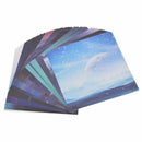 Scrapbooking Origami Paper Art Background Universe Planet Moon Paper Card M Q8T1