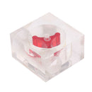 Acrylic G1/4inch Square Shape Computer Water Cooling Flow Meter 2Ways