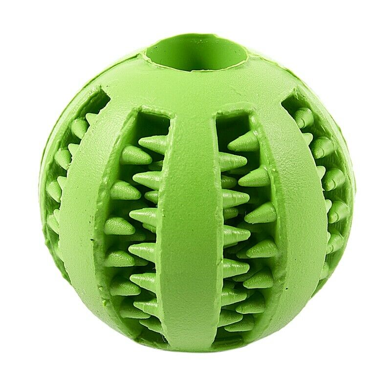 Dog Ball Toys for Pet Tooth Cleaning/Chewing/Playing,IQ Treat Ball Food Dis S5U9