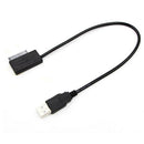 USB to 7+6 13PinSlim SATA/IDE CD DVD Rom Optical Drive Cable Adapter Converter3C