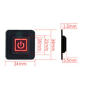 5V-15V 3 Gear Temp Control Waterproof Heating Switch Clothes Silicone Button