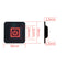 5V-15V 3 Gear Temp Control Waterproof Heating Switch Clothes Silicone Button