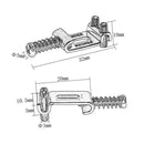 6PCS Roller Bridge Tremolo Saddles Guitar Parts for ST Stratocaster Teleecaster