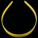Lady Yellow Plastic Hair Hoop Headband Ornament w Teeth