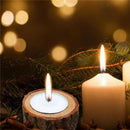 Rustic Log Wood Candle Holder Table Centerpiece Decoration Tea Light Holders