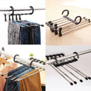 Closet Organizer Trouser Pants Ties Scarf Shawl Rack Hanger Space Saving  New