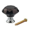 8 X 40mm Diamond Black Crystal Glass Door Cupboard Knobs Pull Handle Drawer L6K4