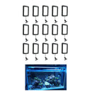 Set Of 15 Aquarium Food Feeding Square W/ Suction Cups
