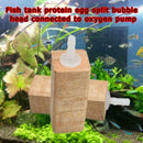 Air Stone Wooden Airstone For Protein Skimmer Aquarium Fish Split Joint Tan B5T6