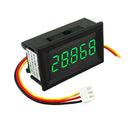 DC 3.5-30V 3 Wire Green LED 5-Digital Display Voltage Voltmeter Panel