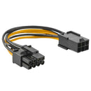 1X(Pcie Adapter Cable,2-Pack 6-Pin To 8-Pin Pcie Express Power Adapter Cabl