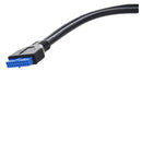 2 Port USB 3.0 Female to 20 Pin Header Cable Adapter Connector For Motherbo