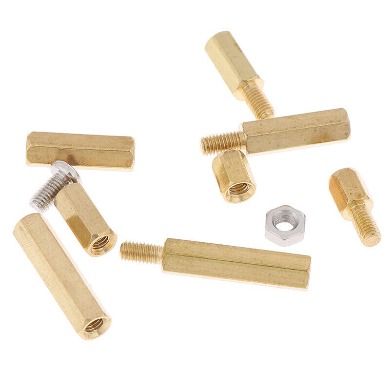 120Pcs M3 Male Female Brass Standoff Spacer PCB Board Hex Screws Nut S^P   Bj