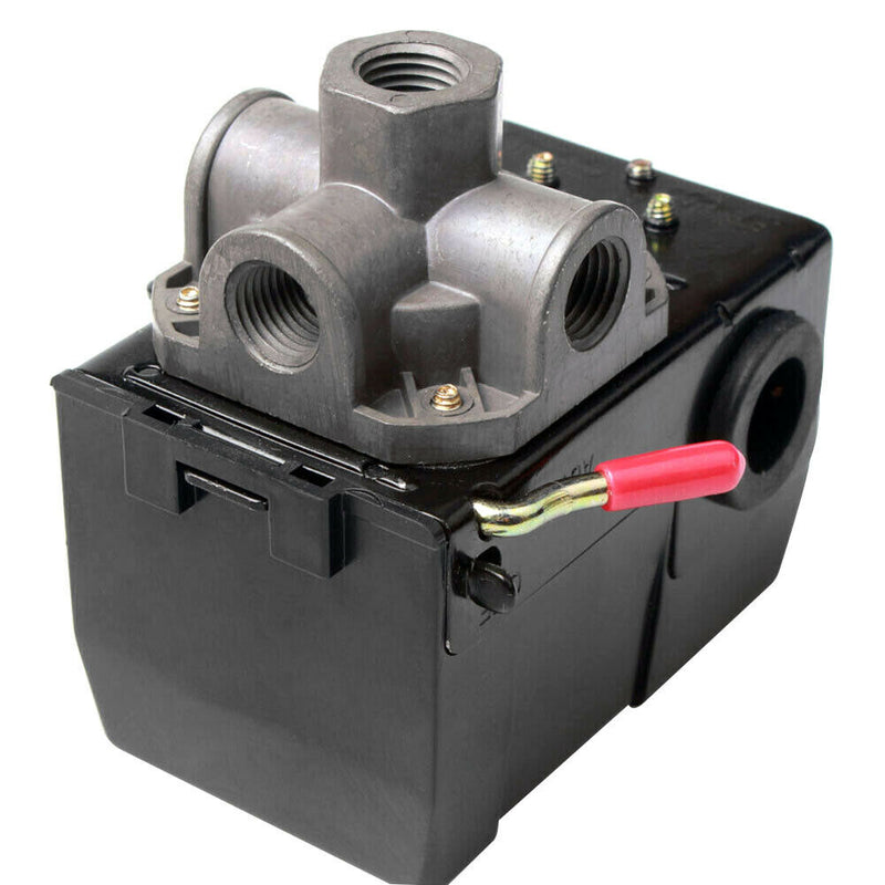Heavy Duty Air Compressor Pressure Switch 90-120 PSI 4 Port with Unloader