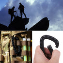 5 Pcs Outdoor Plastic Carabiner D-Ring Key Chain Clip Hook