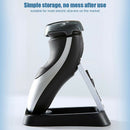 Shaver Holder Folding Anti-Slip Water Drainage Base Stand With Cleaning Brus Bj