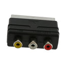 20 Pin RGB Scart Plug Male to 3 RCA Female Audio Video Adaptor Converter for WII