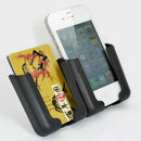 1x Card Cell Phone Holder Stand Cradle Console Bracket Box Black Car Accessories