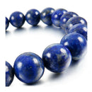 10mm Cuff Link Wrist Blue Lapis Lazuli Stone Buddha Prayer Beads Woman, Man O6P9