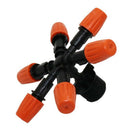 6-Head Multi-Nozzle Sprinkler With 1/2 Inch Male Thread Adjustable Sprayer  E3N4