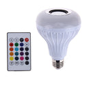 Intelligent E27 LED White + RGB Light Ball Bulb Colorful Lamp Smart Music A