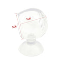 2x Glass Feeding Cup   Feeder Shrimp Red Worms Food for Aquarium Pinhole