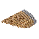 19x HSS Metric Drill Bit Set Titanium Coated Twist Drills Metal Wood 1-10mm