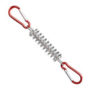 Outdoor Camping Tent Spring Wind Rope Buckle Fix Hook Buckles (Red 5pcs) A