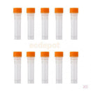 6x 10pcs 1.5ml Plastic Lab Cryovial Cryogenic Test Tube Sample with Screw Cap
