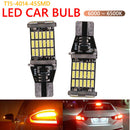 12V DC LED Car Auto Reverse Turn Signal Light Bulb 4014 45SMD Bulb Lamp Red