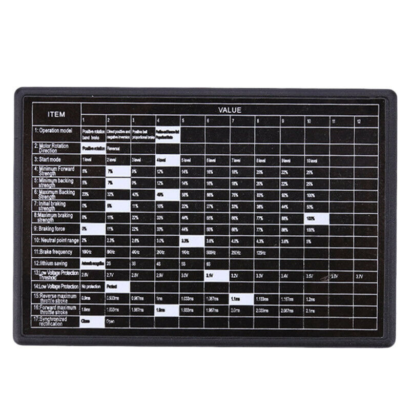 Programming Programmer Card For Rc Car Brushless 60A Esc Electronic Speed C A3P2