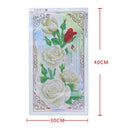 White Rose 5D Diamond Painting Embroidery DIY Cross Stitch Craft Home Decor