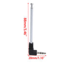 3.5mm Radio Receiver Antenna Stainless Steel Multi-Purpose Interface FM Radio 1X