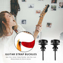 2pcs Non-Slip Guitar Strap Buckles Zinc Alloy Lock Button Buckle Guitar Part