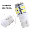 10Pcs T10 20-SMD LED White Super Bright Car Lights Bulb - 194 168 2825 W5W Hot