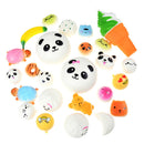 5Pcs Soft Squishy Bread Key Phone Straps Funny Gadgets Anti Stress Novelty Toys`
