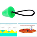 Rubber Kayak Canoe Boat Scupper Plugs Drain Holes Stopper with Rope Green