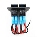 12V-24V 2 Gang blue Rocker Switch Panel Circuit Breaker Boat Marine Waterpr S2Y5