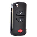 3-Button Folding Remote Key Shell Case FOB fit for Chrysler Dodge Jeep Cherokee