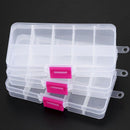 3pcs 10 Grid Electronic Component Parts Kits Plastic Storage Box Case G6P2