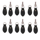 6Pair Black Horn Leather Toggle Button Coat Fastener Jacket Sewing Accessory