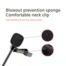 USB Type C Mini Lavalier Microphone Omnidirectional Lapel Clip Mic with Bag A