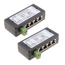 4 Ports POE Injector Over Ethernet Power Splitter Supply Module (Pack of 2)